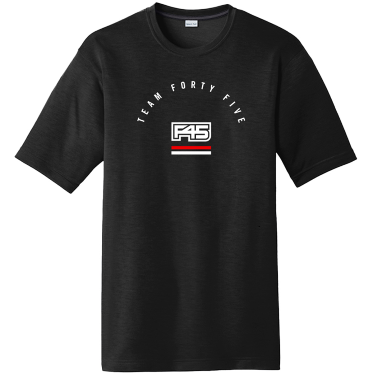CUSTOM POLYESTER TEE DESIGN #1 - BLACK