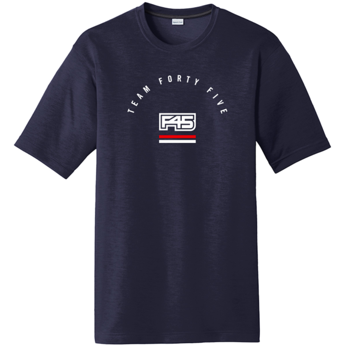 CUSTOM POLYESTER TEE DESIGN #1 - NAVY