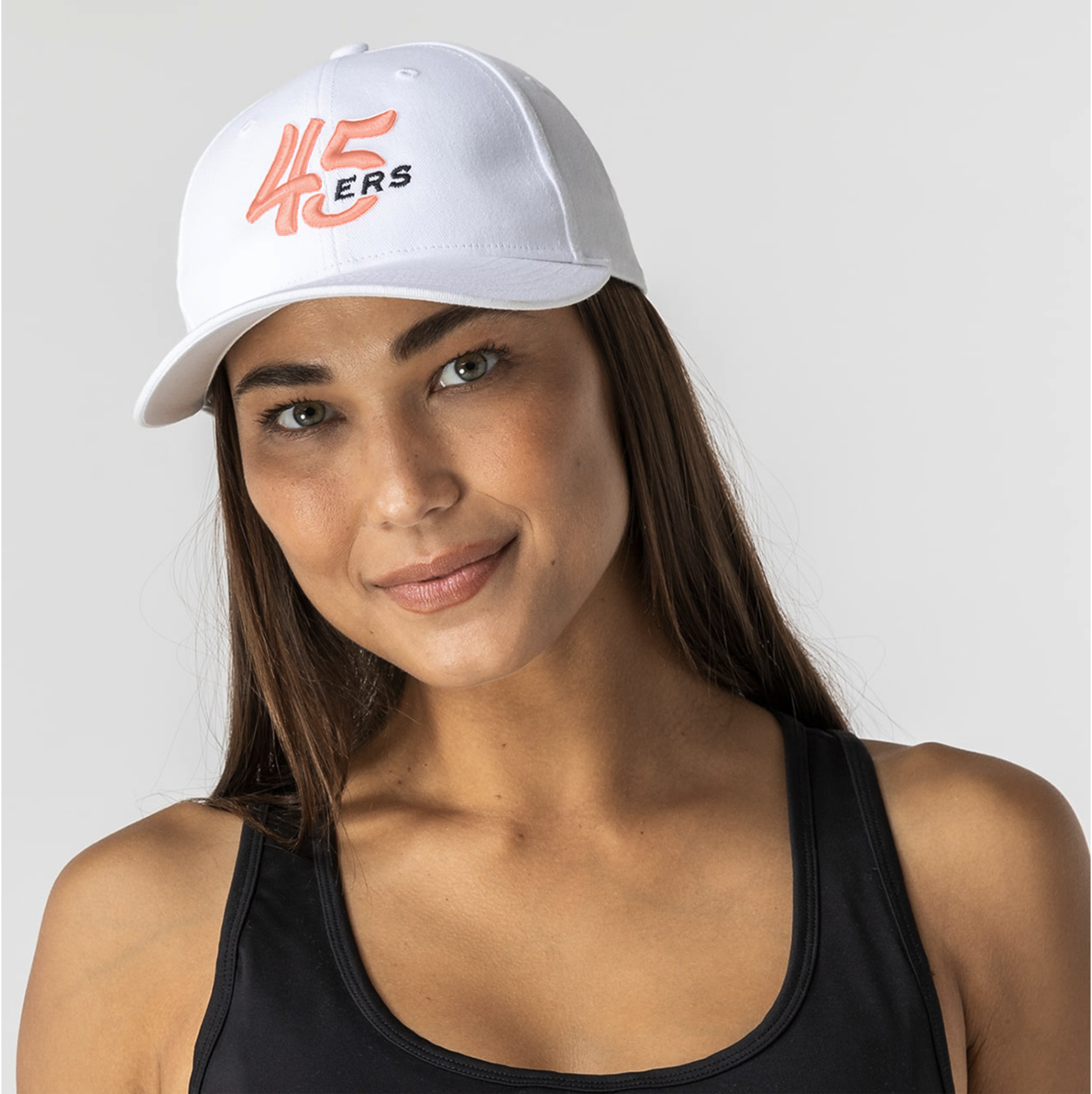 45ERS CAP WHITE/RASBERRY