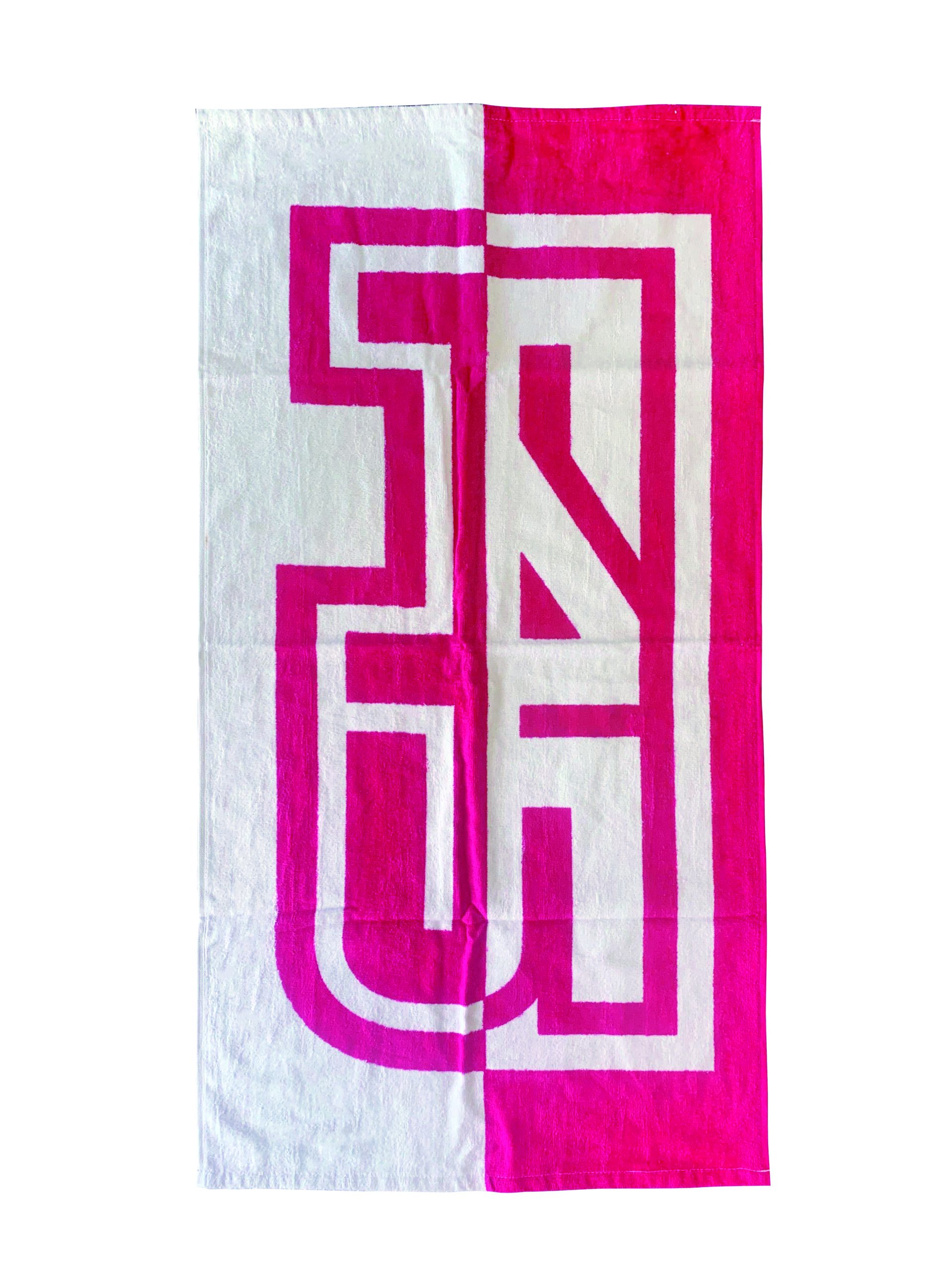 F45 PINK SPLICE TOWEL