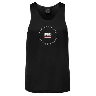 Custom Polyester Tank Design #1 - Black