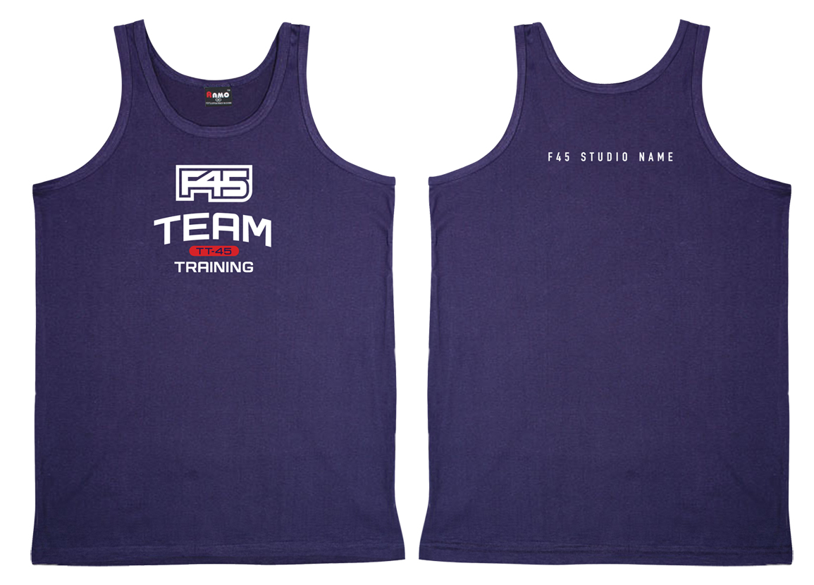 Custom Cotton Tank Design #2 - Navy